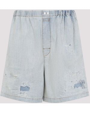Acne Studios Fn Mn Shor000323 Korte Broek - Blauw