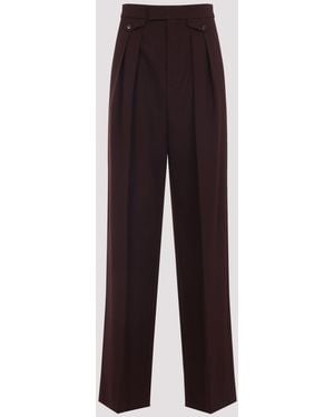 Chloé High-Rise Gathered Pants - Paars