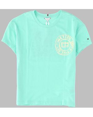 Tommy Hilfiger Back Print Tee S/S - Green