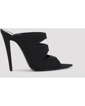 Saint Laurent Gippy 110 Lauro Sandals - Black