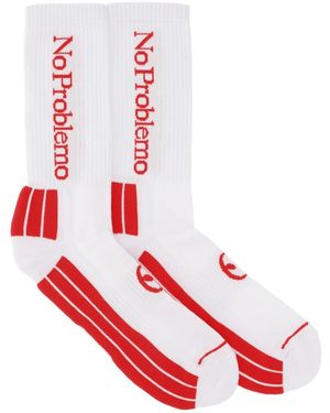 No Problemo Calzini Con Logo - Red