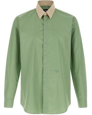 Fendi Contrast Collar Shirt - Grün
