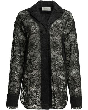 Max Mara Casual Lace Shirt - Black