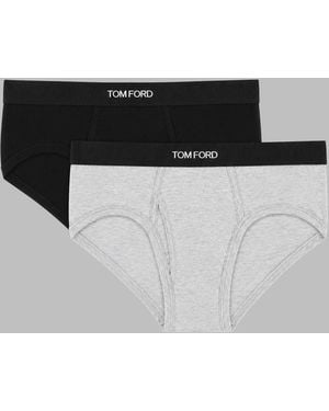 Tom Ford Confenzione Da Due Slip - Black