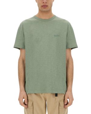 Woolrich Flamed Cotton T Shirt - Green