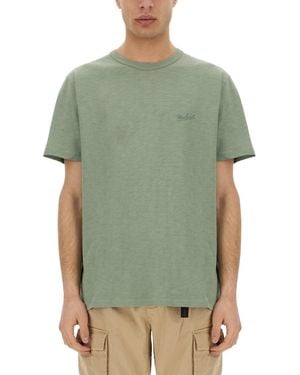 Woolrich Flamed Cotton T Shirt - Green