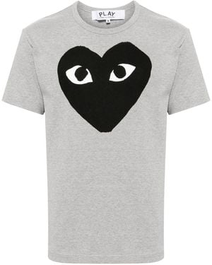 COMME DES GARÇONS PLAY Comme Des Garcons Katoenen T-shirt - Grijs