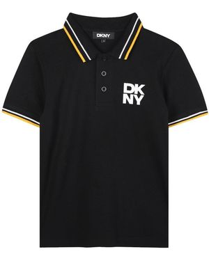 DKNY Kurzärärmisches Poloshirt - Schwarz