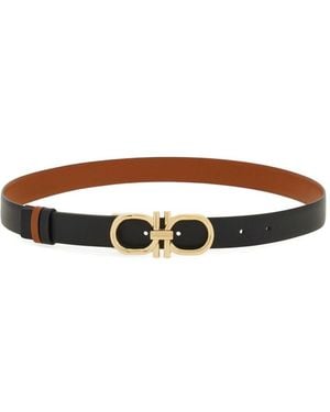 Ferragamo Wendbarer Gürtel mit Gancini-Schnalle - Weiß