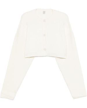 TOTEME Cropped Vest - Wit