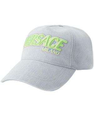 Versace Cap Denim bleu - Gris
