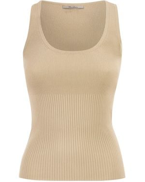 Max Mara Mxmghiro Viscosemix Garentop - Naturel
