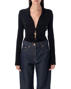 Versace Top Black - Azul