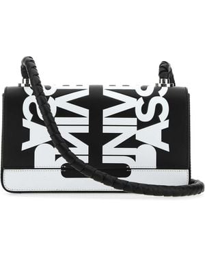 Burberry Two-Tone Leather Crossbody Bag - Black