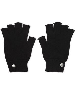 Rick Owens Fingerless Gloves - Zwart