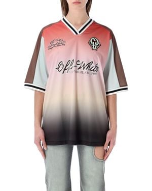Off-White c/o Virgil Abloh Gradient Soccer Jersey - Red