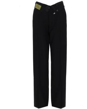 MM6 by Maison Margiela Trousers Cross-Over - Black