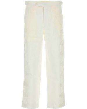 Bode Linen Salt Pant - White