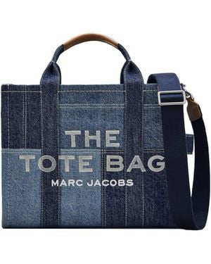 Marc Jacobs Borsa A Mano The Denim Medium Tote Bag - Blue