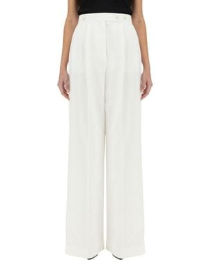 Givenchy Cotton Pleated Trousers - White