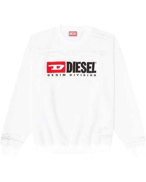 DIESEL S-Boxt-V1 Sweatshirt With Logo - White