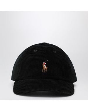 Polo Ralph Lauren Corduroy Baseball Cap - Black