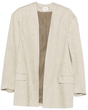 Alysi Übergroße Blazerjacke - Weiß