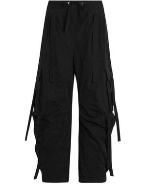 Dolce & Gabbana Waxed Faille Cargo Pants - Black