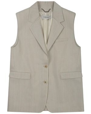 Golden Goose Solid Notched Lapel Jacket - Grey