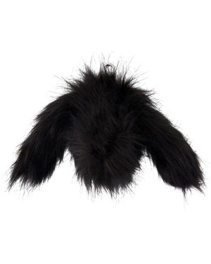 Simone Rocha Hase Wallet Faux Fell Schwarz