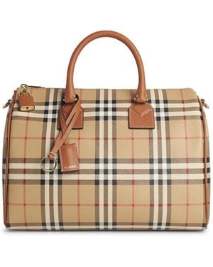 Burberry 'Bowling' beige Lear Tasche - Weiß