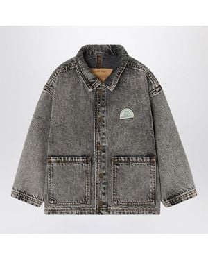 American Vintage Faded Denim Jacket - Gray