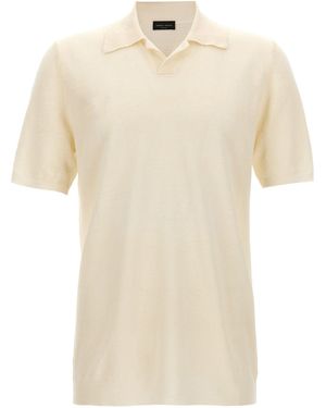 Roberto Collina Openwork Polo Shirt - Naturel