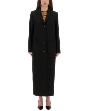Moschino Long Tailored Coat - Black
