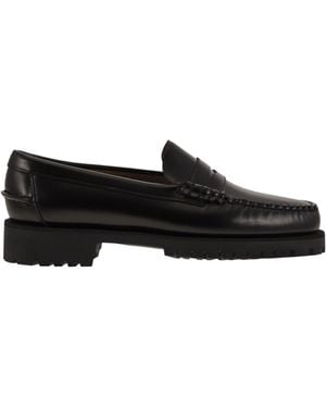 Sebago Dan Leather Moccasin - Nero