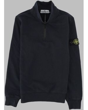 Stone Island Mini Sweatshirt For Boys - Black