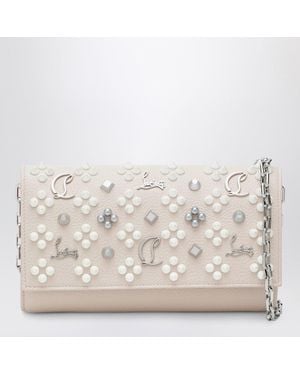 Christian Louboutin Paloma Wallet On Chain - Natural