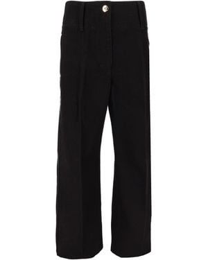 Patou Pantalones vaqueros con cinturón grande - Negro