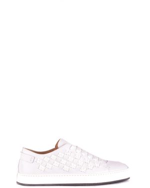 Santoni Herren andere materialien sneakers - Weiß