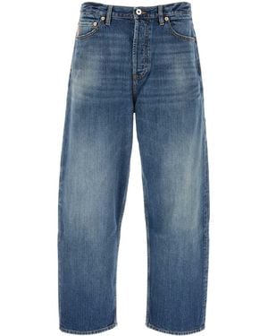 Valentino Denim Wide-Leg Jeans - Blue