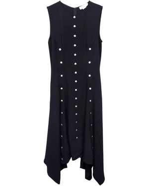 Stella McCartney Midikleid mit Druckknöpfen - Blau