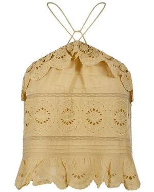 Isabel Marant Ruffled Top - Metallic