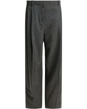 KHAITE "August" Wool Pants - Gray