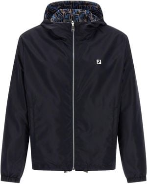 Fendi 'nity' Reversible Windbreaker - Blue