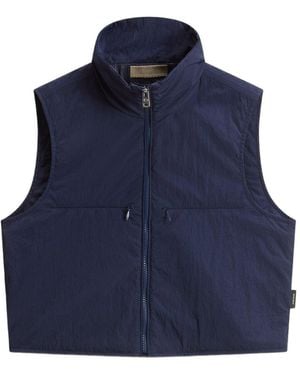 Woolrich Nylon Zipped Vest - Blue