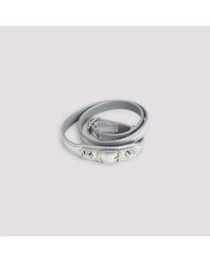 Balenciaga Brazalete Triple Ciudad - Metálico