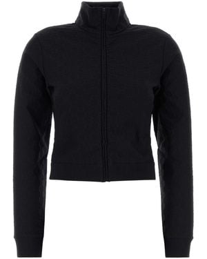 Gucci Logo Mock Collar Sweatshirt - Blue