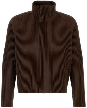 Homme Plissé Issey Miyake Chocolate Polyester Sweatshirt - Brown