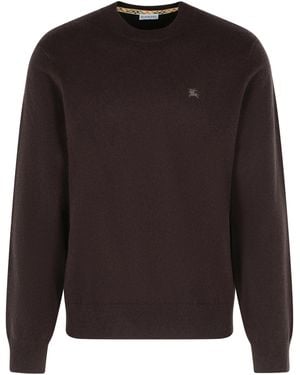 Burberry Brown Cashmere Pullover - Grau