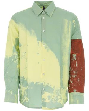 OAMC Gedrukt Viscose -oversized Shirt - Groen
